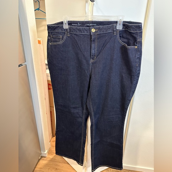 Lane Bryant Genius Fit Jeans Women Denim Jeans 24 Regular Dark Blue Denim - Picture 6 of 11